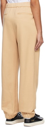 Wooyoungmi Beige Drawstring Lounge Pants