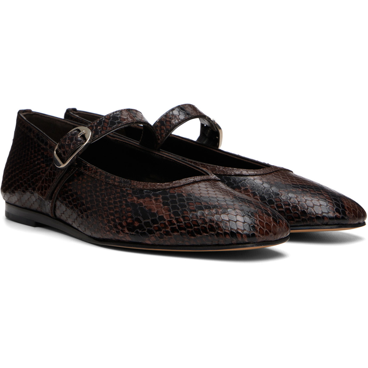 Le Monde Beryl Brown Ballet Mary Jane Ballerina Flats