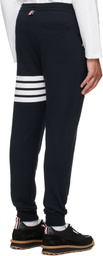 Thom Browne Navy Classic Loopback 4-Bar Sweatpants
