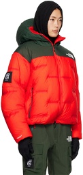 UNDERCOVER Red & Green The North Face Edition Nuptse Down Jacket