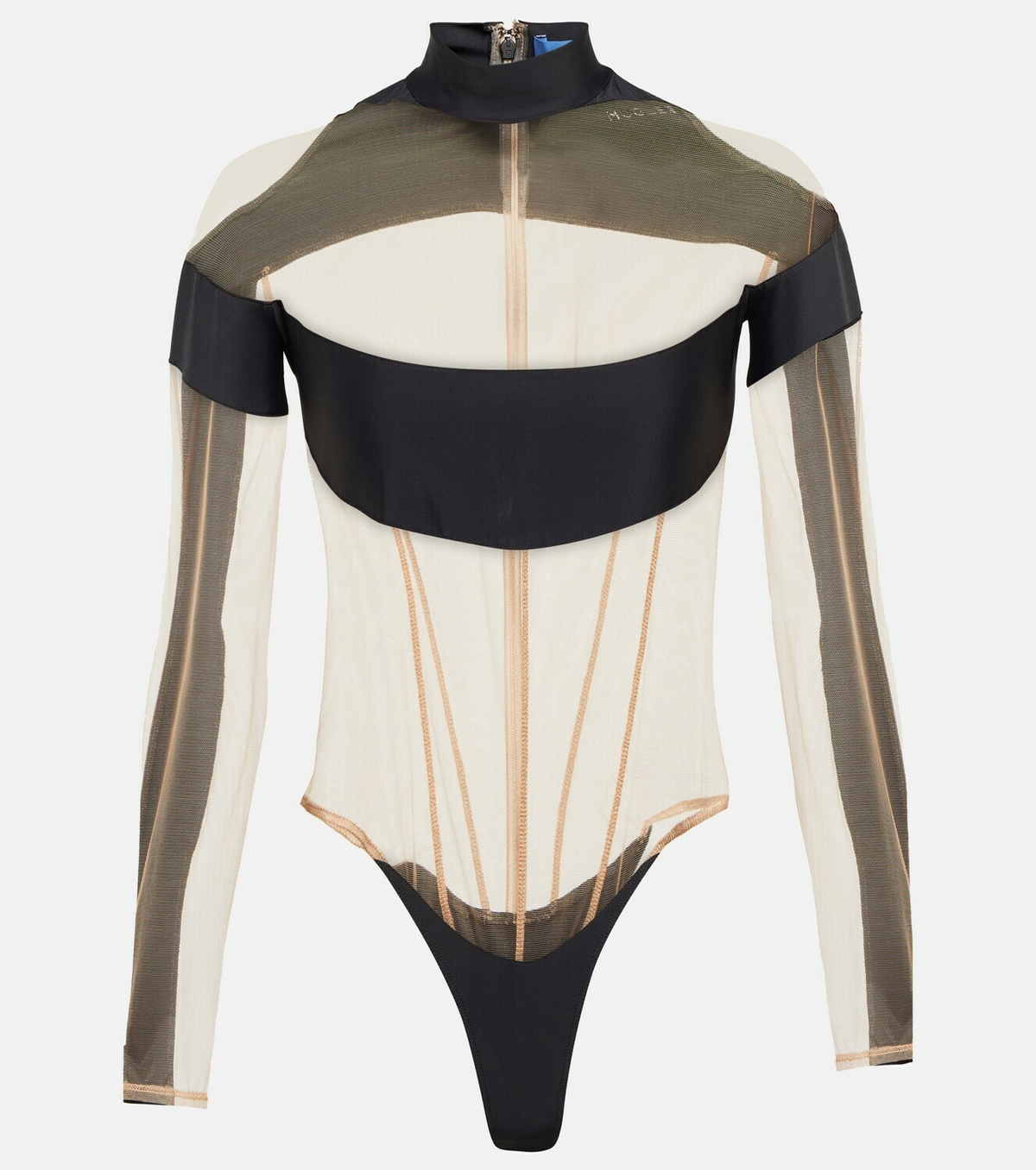 Mugler - Paneled bodysuit Mugler