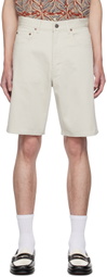 BEAMS PLUS Off-White Relaxed-Fit Shorts