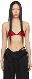 Miaou Red Jo Bikini Top