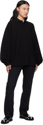 032c Black Down To Earth Straight Leg Jeans