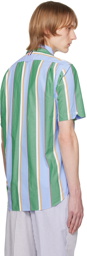 Thom Browne Green Striped Shirt