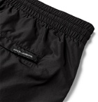 Dolce & Gabbana - Short-Length Striped Swim Shorts - Black