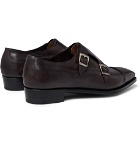 George Cleverley - Caine Leather Monk-Strap Shoes - Men - Brown