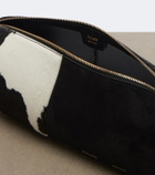 Khaite Kye Small paneled calf hair shoulder bag
