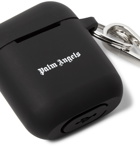 Palm Angels - Logo-Print Rubber AirPods Case - Black