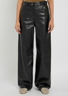 Arma Catania Wide-leg Leather Trousers Black