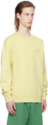 Maison Kitsuné Yellow Handwriting Sweatshirt