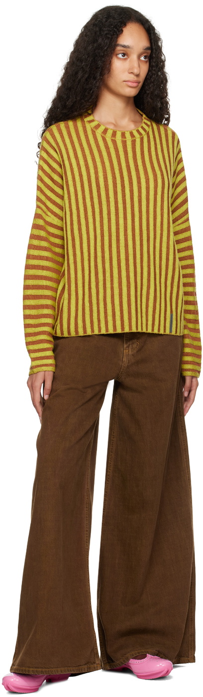 Eckhaus Latta Yellow Keyboard Sweater