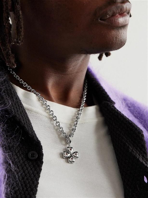 Photo: Lauren Rubinski - White Gold Tourmaline Pendant Necklace