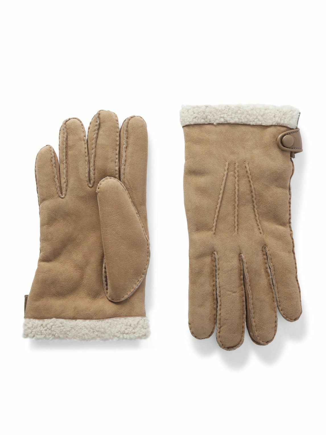Loro Piana - Gabriel Shearling Gloves - Brown