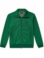 Needles - Logo-Appliquéd Jacquard Jersey Track Jacket - Green