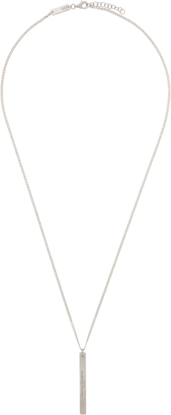 Photo: Maison Margiela Silver Pendant Necklace