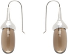 Sophie Buhai Silver & Brown Dripping Stone Earrings