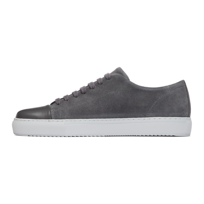 Axel Arigato Grey Suede Cap Toe Sneakers Axel Arigato