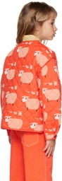 The Animals Observatory Kids Red Starling Reversible Jacket
