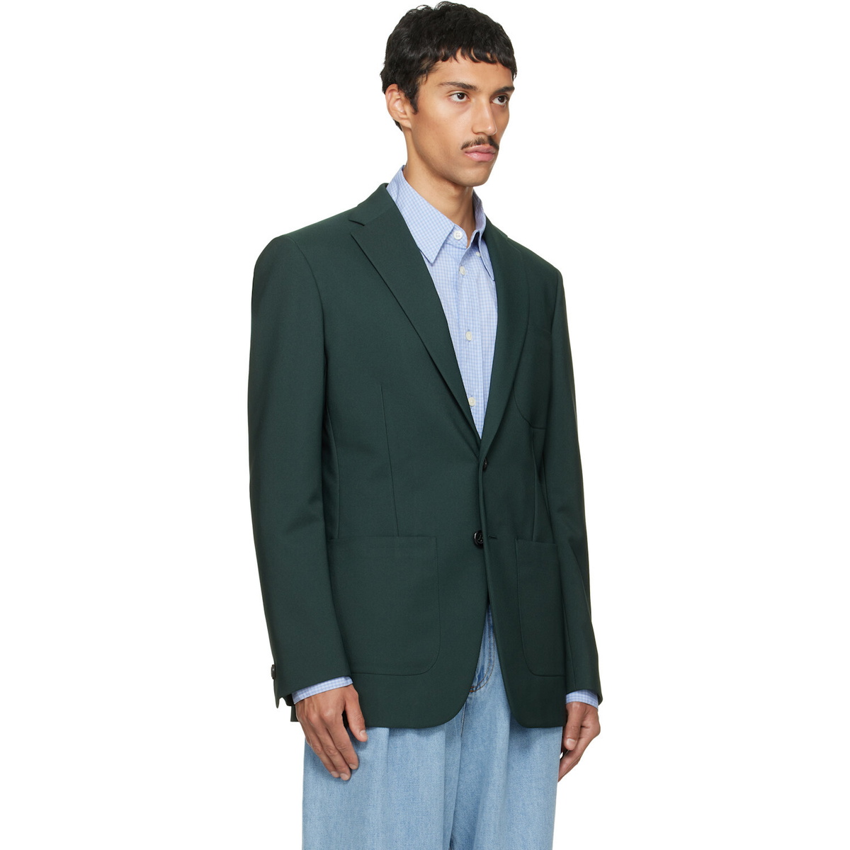 Marni Green Twill Blazer