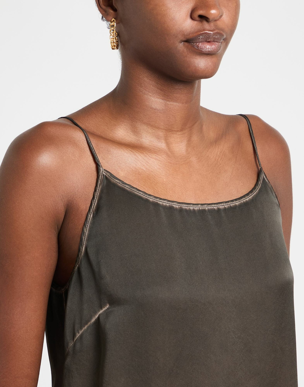 Uma Wang Womens Midi dress Chocolate in Brown