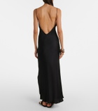 Isabel Marant Nevana satin maxi dress