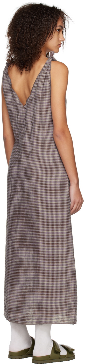 Deiji Studios Brown Knot Midi Dress