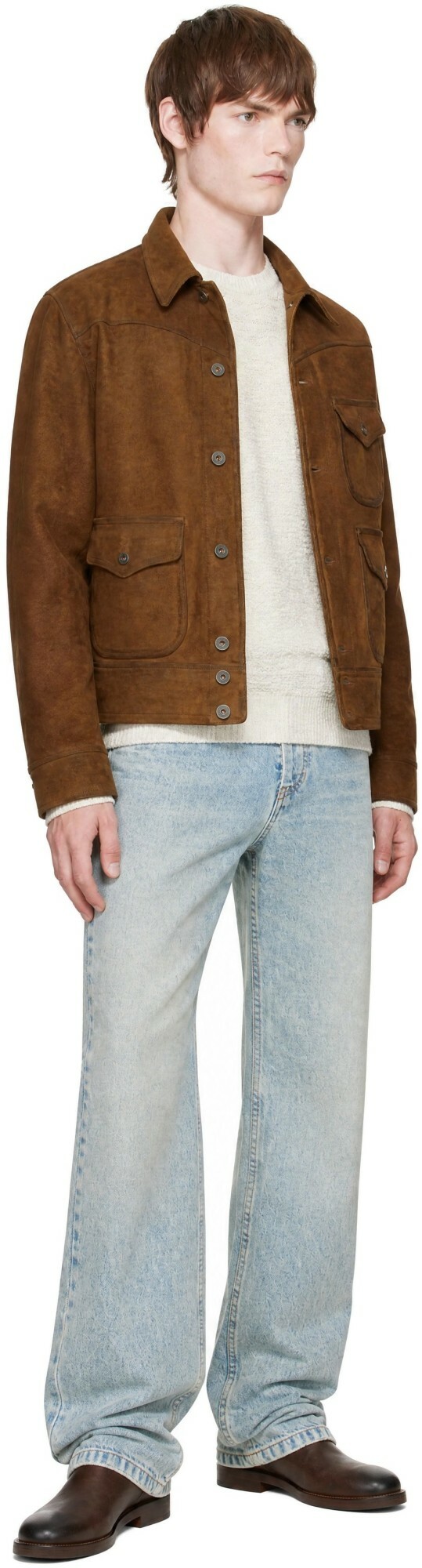 RRL Brown Roughout Suede Jacket