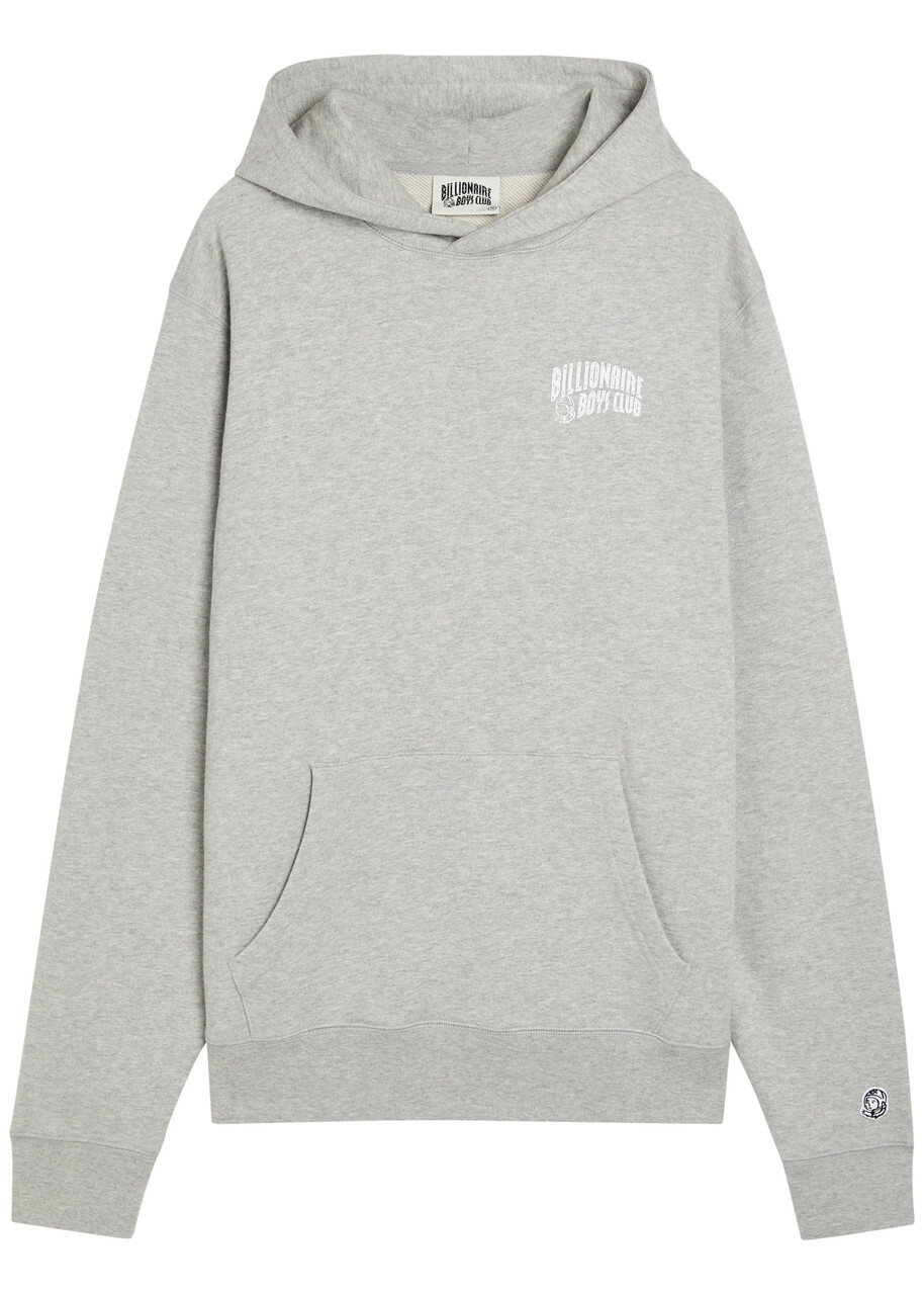 Billionaire Boys Club Small Arch Logo Hooded Cotton Sweatshirt Grey