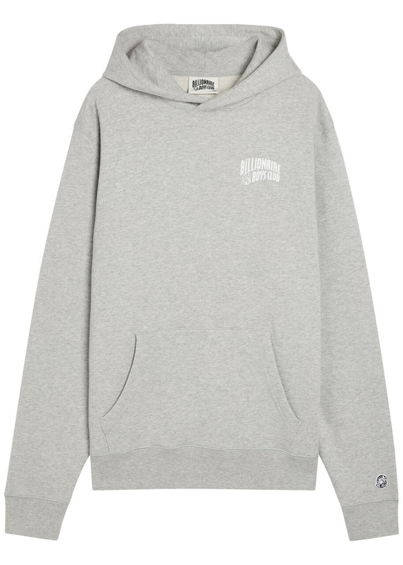 Photo: Billionaire Boys Club Small Arch Logo Hooded Cotton Sweatshirt Grey