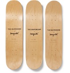 The SkateRoom - René Magritte Set of Three Printed Wooden Skateboards - Blue