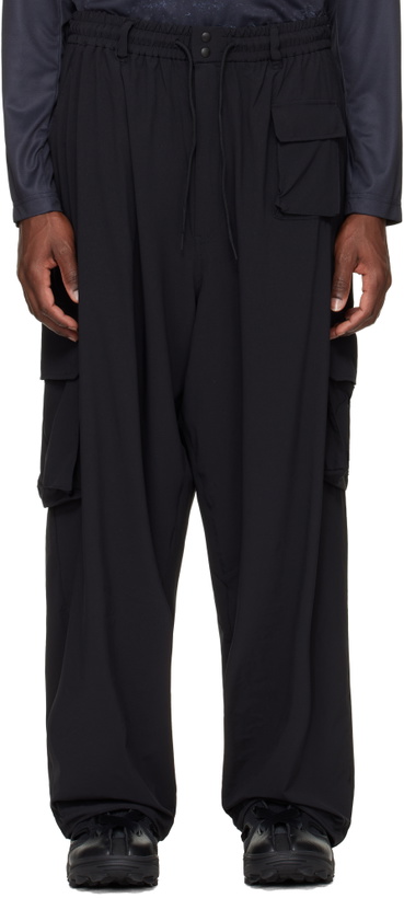 Photo: Y-3 Black UT Straight Cargo Pants