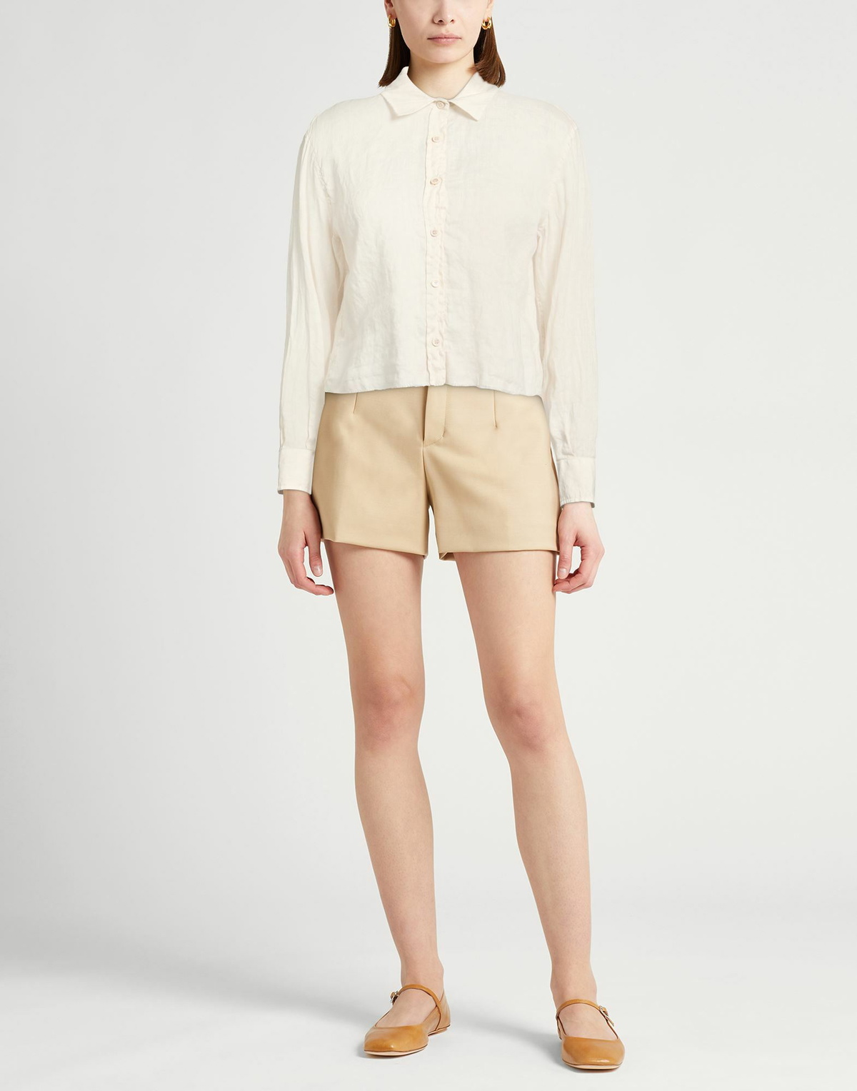 Crossley Womens Shirt in Beige