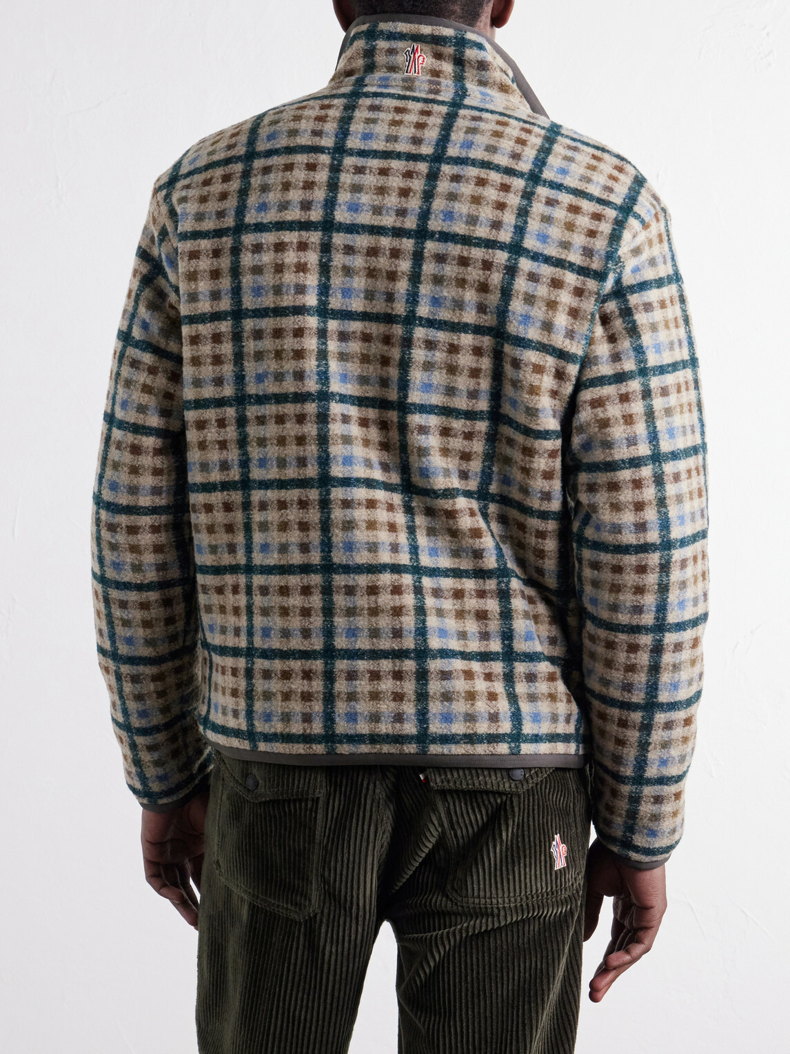 Moncler Grenoble - Reversible Checked Shell-Trimmed Fleece Padded Jacket - Multi