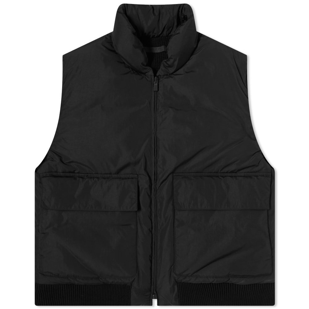 Fear of God Black Nylon Hooded Vest