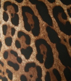 Dolce&Gabbana Casa Leopardo Small silk twill cushion