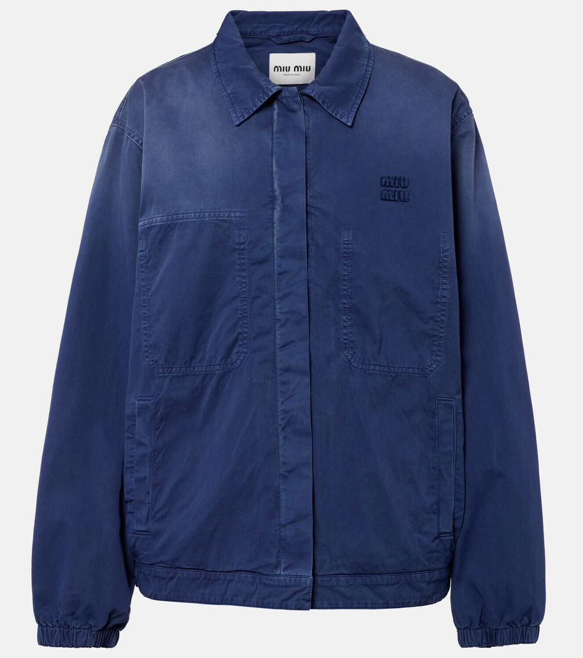 Miu Miu Cotton twill blouson jacket