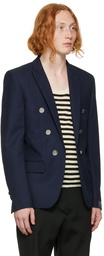 Balmain Navy Wool Blazer