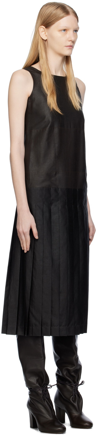 UMBER POSTPAST Brown Mud-Dyed Midi Dress