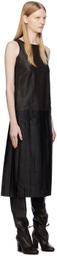 UMBER POSTPAST Brown Mud-Dyed Midi Dress