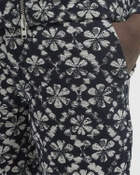 Wax London KURT SHORT FLOWER STAMP JCQUARD Blue Mens Casual Short