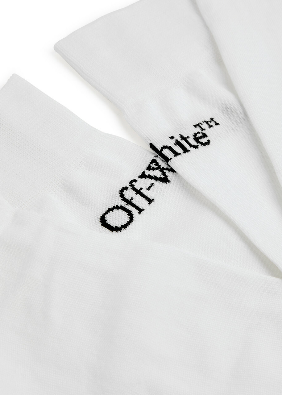 Off-white Bookish Cotton-blend Long Socks - One Size