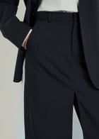 Bettter Ellis Panelled Wool-blend Midi Skirt Navy