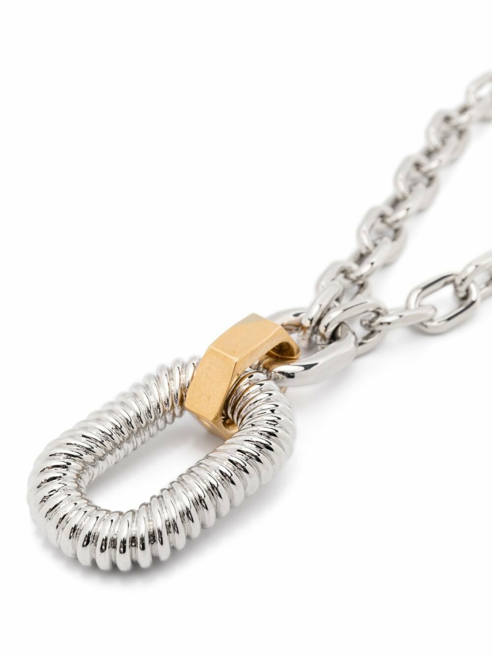 Rabanne Silver Cable-Chain Necklace Paco Rabanne