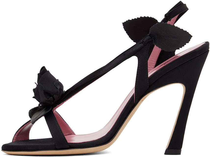 Blumarine Black Sofia 120 Heeled Sandals