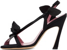 Blumarine Black Sofia 120 Heeled Sandals