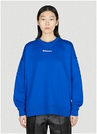 Burberry - Logo Print Sweatshirt in Blue
