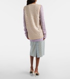 Gucci GG embellished silk-blend midi skirt