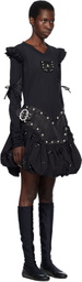 Chopova Lowena Black Backtuck Minidress