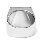 Givenchy - Logo-Detailed Silver-Plated Ring - Silver